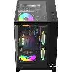 Компьютерный корпус AeroCool/Formula Crystal Z9M черный без БП mATX 1xUSB 3.0 1xUSB3.1 audio bott PSU