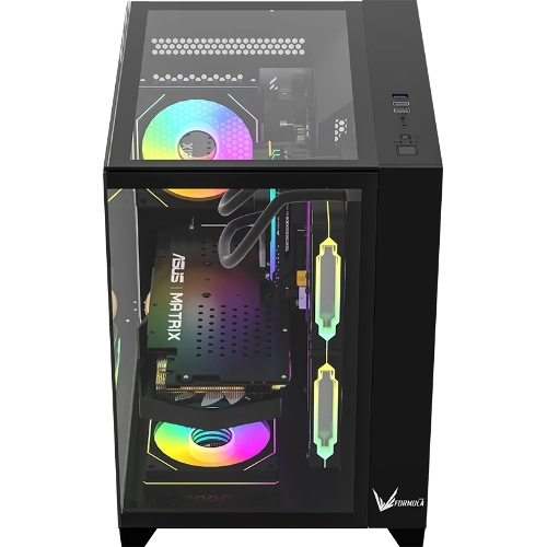 Компьютерный корпус AeroCool/Formula Crystal Z9M черный без БП mATX 1xUSB 3.0 1xUSB3.1 audio bott PSU