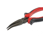 Длинногубцы Matrix black nickel 160 мм изогнутые, двухкомпонентные рукоятки