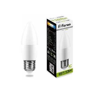 Лампа светодиодная Feron LB-970 13Вт E27 белый матовая свеча