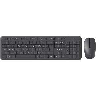 Комплект клавиатура+мышь Oklick S277W беспроводной, USB, 1600 DPI, серый