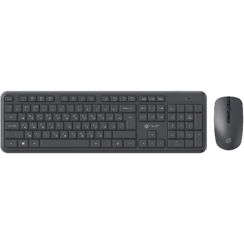 Комплект клавиатура+мышь Oklick S277W беспроводной, USB, 1600 DPI, серый