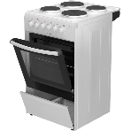 Плита электрическая Darina 1B EM 341 406 W белый/черный, конфорок 4 шт, духовка 50 л, 50 см x 85 см x 56 см