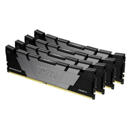Оперативная память Kingston Fury Renegade, DDR4, 32GB (4x8GB), 3600MHz, CL16, DIMM, черный, радиатор