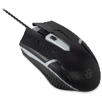 Мышь проводная Oklick 398G черный, 2400 dpi, USB, кнопки - 4