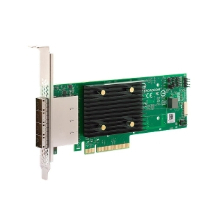 Адаптер HBA Broadcom 9500-16e SGL (03-50075-00003) PCIe Gen4 x8 LP, Tri-Mode SAS/SATA/NVMe 12G HBA, 16port(4*ext SFF8644), 3816 IOC 5