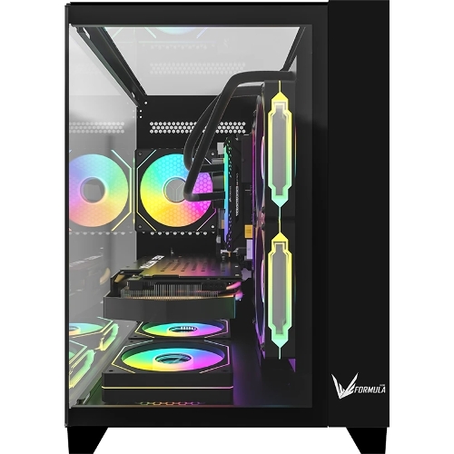Компьютерный корпус AeroCool/Formula Crystal Z9M черный без БП mATX 1xUSB 3.0 1xUSB3.1 audio bott PSU