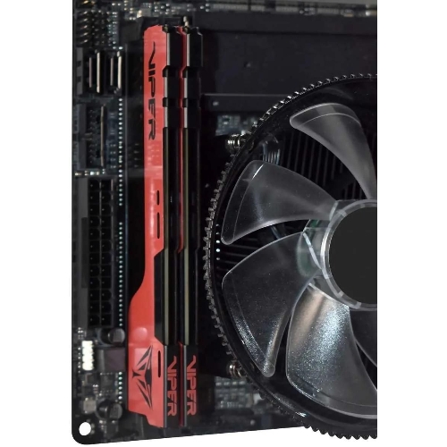 Оперативная память Patriot Viper Elite II, DDR4, 32GB (2x16 GB), 3200 MHz, CL18, DIMM, радиатор, красный, черный