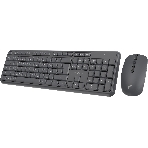 Комплект клавиатура+мышь Oklick S277W беспроводной, USB, 1600 DPI, серый