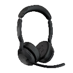 Гарнитура Jabra Evolve2 55 чёрный, беспроводная, Bluetooth, до 18 ч + стойка