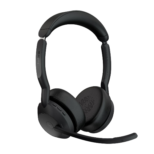 Гарнитура Jabra Evolve2 55 чёрный, беспроводная, Bluetooth, до 18 ч + стойка