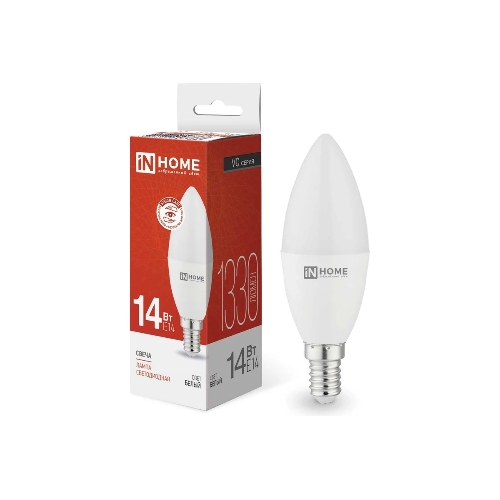 Лампа светодиодная LED-СВЕЧА-VC 14Вт E14 4000К 1330лм IN HOME 4690612047768