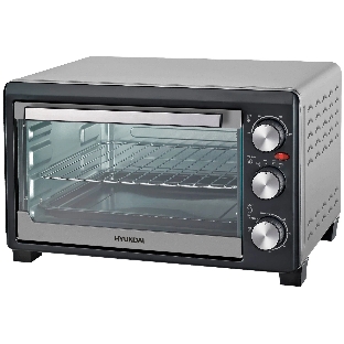 Мини-печь Hyundai MIO-HY072 23 л, 1500 Вт, серебристый/черный