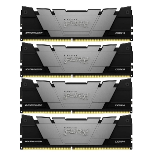 Оперативная память Kingston Fury Renegade, DDR4, 32GB (4x8GB), 3600MHz, CL16, DIMM, черный, радиатор