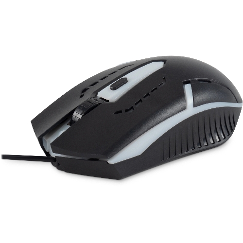 Мышь проводная Oklick 398G черный, 2400 dpi, USB, кнопки - 4