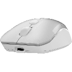 Мышь беспроводная A4Tech Fstyler FB26CS Air2 серебристый/белый, 2000 dpi, радиоканал, Bluetooth, USB, кнопки - 4