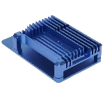 Корпус Qumo Aluminum case with double black fans, Raspberry Pi 4, blue(RS008)