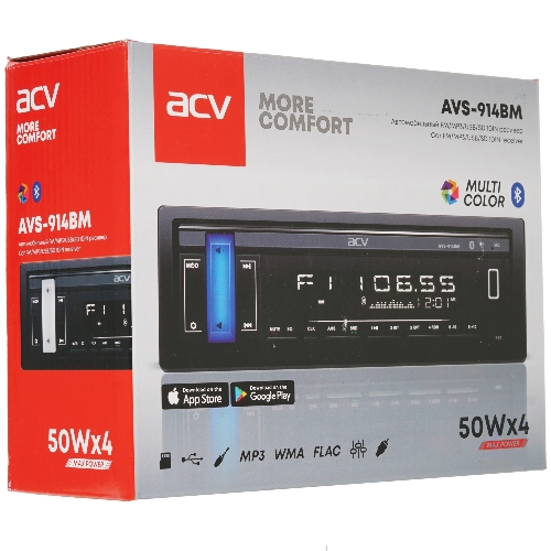 Автомагнитола ACV AVS-914BM 1DIN 4x50Вт