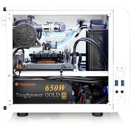 Компьютерный корпус Thermaltake Core V1 белый w/o PSU,CA-1B8-00S6WN-01