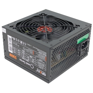Блок питания Ginzzu CB500 12CM черный,24+4p,PCI-E, 4*SATA, 3*IDE,оплетка MB, кабель питания