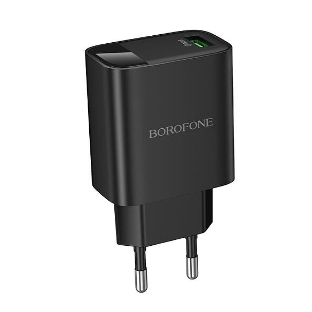 Сетевое зарядное устройство BOROFONE (6941991120428) BA95A 1USB 3.0A QC3.0 18W, черный