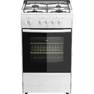 Плита газовая Darina 1B GM 441 005 W белый/черный, конфорок 4 шт, духовка 50 л, 50 см x 85 см x 51 см