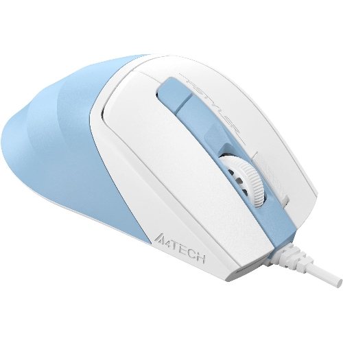 Мышь проводная A4Tech Fstyler FM45S Air голубой/белый, 2400 dpi, USB, кнопки - 7