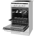 Плита электрическая Hansa FCCW54002 белый, конфорок 4 шт, духовка 68 л, 50 см x 85 см x 60 см