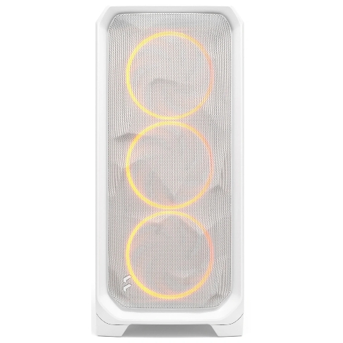 Корпус Fractal Design Meshify 3 White RGB TG Clear Tint, Midi-Tower, белый, 3 x 140 мм