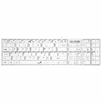Клавиатура Genius Slimstar 126 проводная, USB Type-A, белый