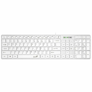 Клавиатура Genius Slimstar 126 проводная, USB Type-A, белый
