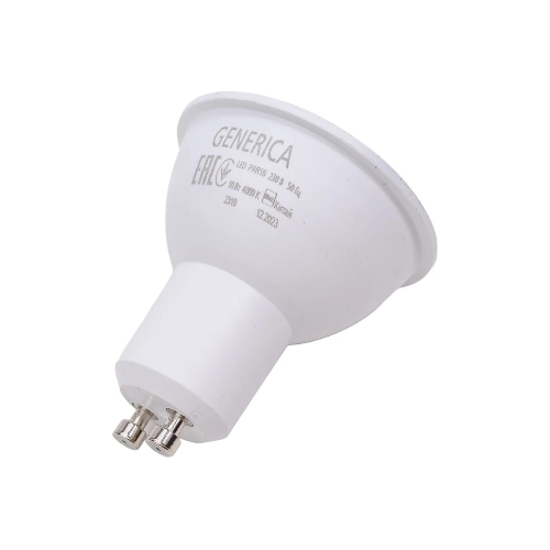 Лампа светодиодная GENERICA LL-PAR16-10-230-40-GU10-G PAR16 10Вт софит 4000К GU10 230В