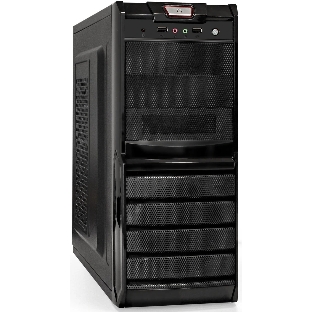 Компьютерный корпус Miditower ExeGate XP-329S-UNS500 (ATX, БП UNS500 с вент. 12см, 2*USB, аудио, черный)