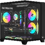 Компьютерный корпус AeroCool/Formula Crystal Z9M черный без БП mATX 1xUSB 3.0 1xUSB3.1 audio bott PSU