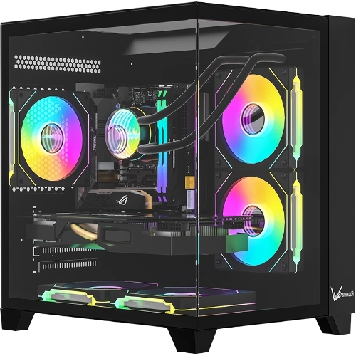 Компьютерный корпус AeroCool/Formula Crystal Z9M черный без БП mATX 1xUSB 3.0 1xUSB3.1 audio bott PSU