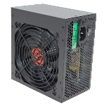 Блок питания Ginzzu CB500 12CM черный,24+4p,PCI-E, 4*SATA, 3*IDE,оплетка MB, кабель питания