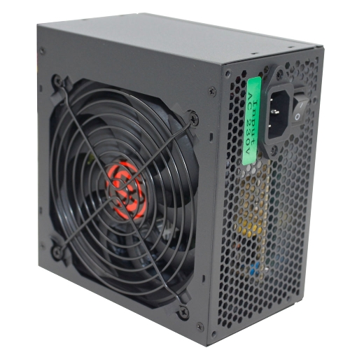 Блок питания Ginzzu CB500 12CM черный,24+4p,PCI-E, 4*SATA, 3*IDE,оплетка MB, кабель питания