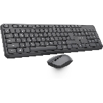 Комплект клавиатура+мышь Oklick S277W беспроводной, USB, 1600 DPI, серый