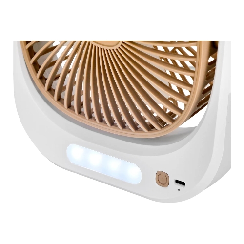 Вентилятор Centek CT-5041 бежевый, настольный, 5 Вт, 3 скорости, 10 см