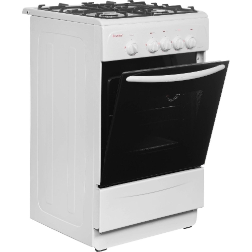 Плита газовая Gefest CG 50М02 К73 белый, конфорок 4 шт, духовка 42 л, 50 см x 85 см x 53 см