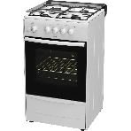Плита газовая Darina 1B GM 441 005 W белый/черный, конфорок 4 шт, духовка 50 л, 50 см x 85 см x 51 см