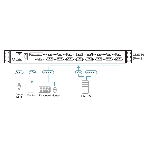 Портовый переключатель 16 с KVM консолью ATEN 16-Port PS/2-USB VGA Single Rail 17.3