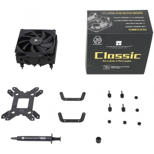 Устройство охлаждения (кулер) Thermalright AXP-90 X53 Black Soc-AM5/AM4/1200/1700/1851 черный 4-pin 22.4dB Al+Cu 330gr Ret (AXP-90-X53-BLACK)