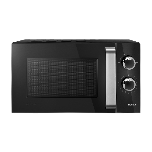 Микроволновая печь Centek CT-1570 черный, 23 л, 900 Вт, переключатели - поворотный механизм