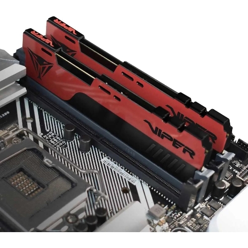 Оперативная память Patriot Viper Elite II, DDR4, 32GB (2x16 GB), 3200 MHz, CL18, DIMM, радиатор, красный, черный