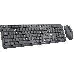 Комплект клавиатура+мышь Oklick S277W беспроводной, USB, 1600 DPI, серый