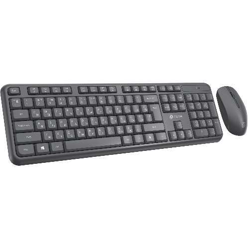 Комплект клавиатура+мышь Oklick S277W беспроводной, USB, 1600 DPI, серый