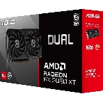 Видеокарта Asus PCI-E 5.0 DUAL-RX9060XT-16G AMD Radeon RX 9060XT 16Gb 128bit GDDR6 2550/20000 HDMIx1 DPx2 HDCP Ret