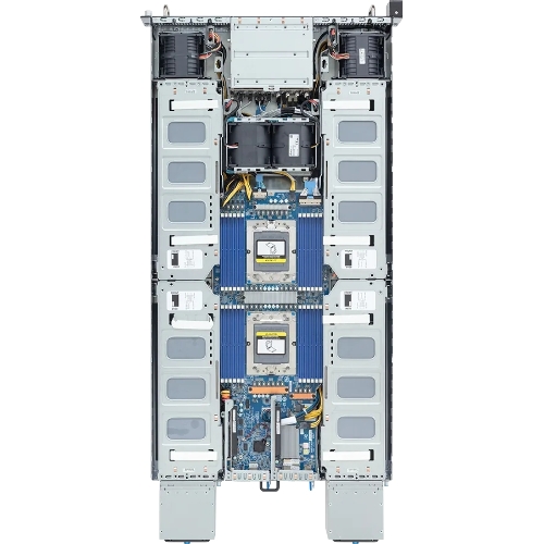 Серверная платформа Gigabyte Server Platform G294-Z43/2U/2xAMD (9004/9005)/2xHS/24xDIMM/4xSFF NVME/SAS/SATA + 4xSFF SATA/SAS/16xGPUs SS/2x10GbE/16xFHFL + 2xLP/2x3000W/Rails/1Y
