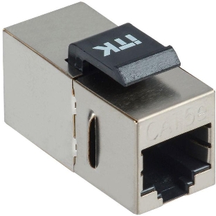 Проходной адаптер ITK CS7-1C5EF кат. 5E FTP RJ45-RJ45 Keystone Jack